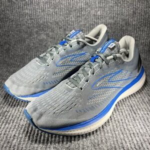 Brooks Glycerin 19 Men's Size 13 Quarry Grey Zap Blue Running Shoes 1103561D095